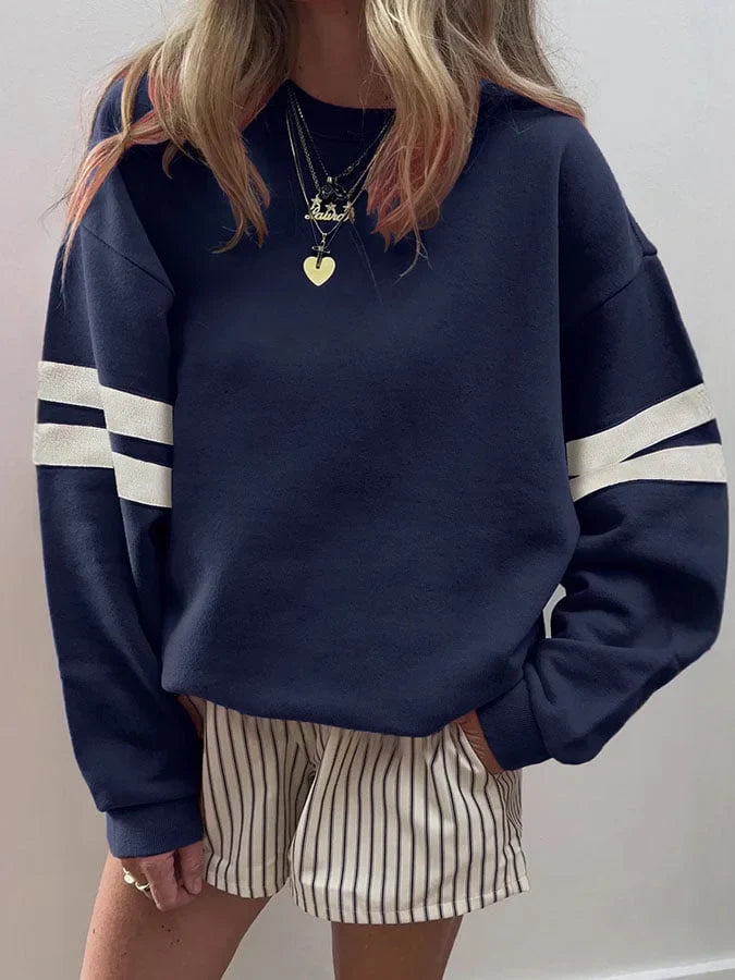 Women's Casual Striped Sweatshirt