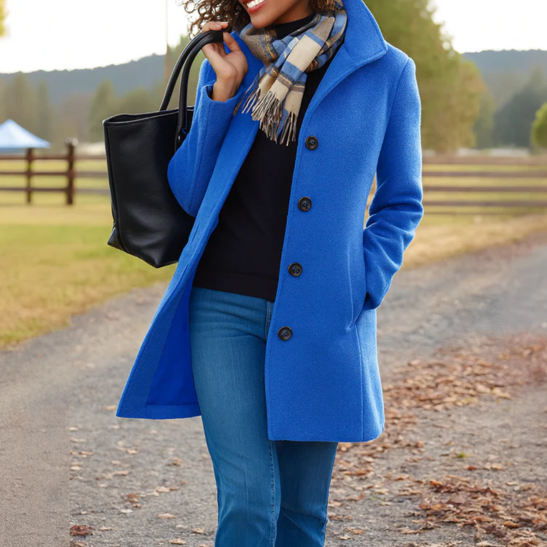 Classic Straight Button Coat – Susan & Anne