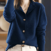 Chic High-Neck Cardigan