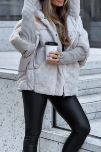 Styled look with the elegant puffer jacket