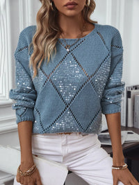 Women's Fashion Hollow Out Pullover Sweater