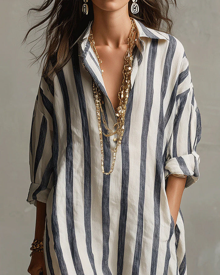 Seraphina - Striped Maxi Dress