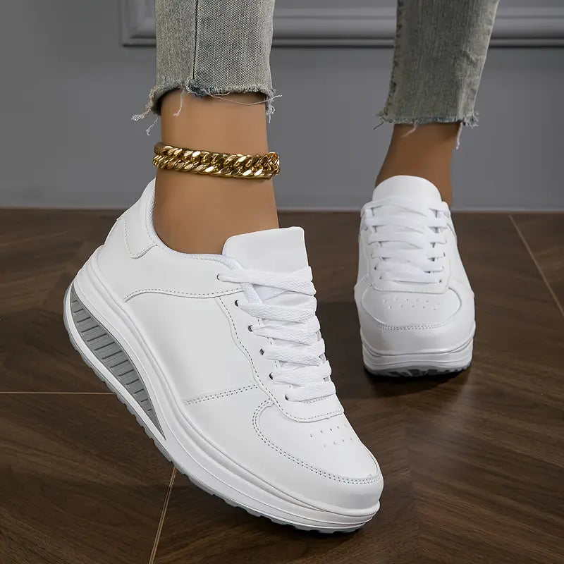 Lace Up Platform Sneakers Casual Fit