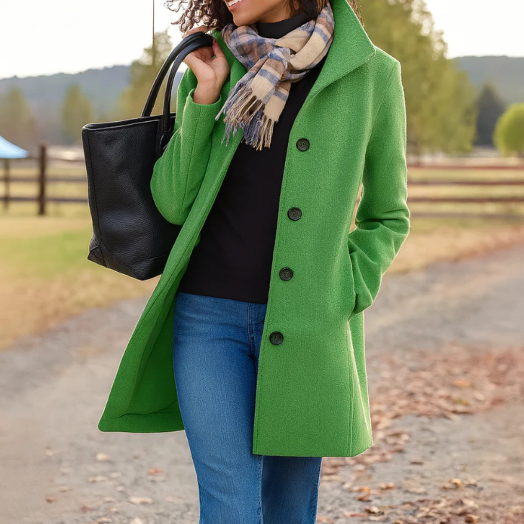 Classic Straight Button Coat – Susan & Anne