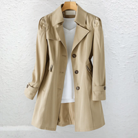 Slim-Fit Vintage Trench