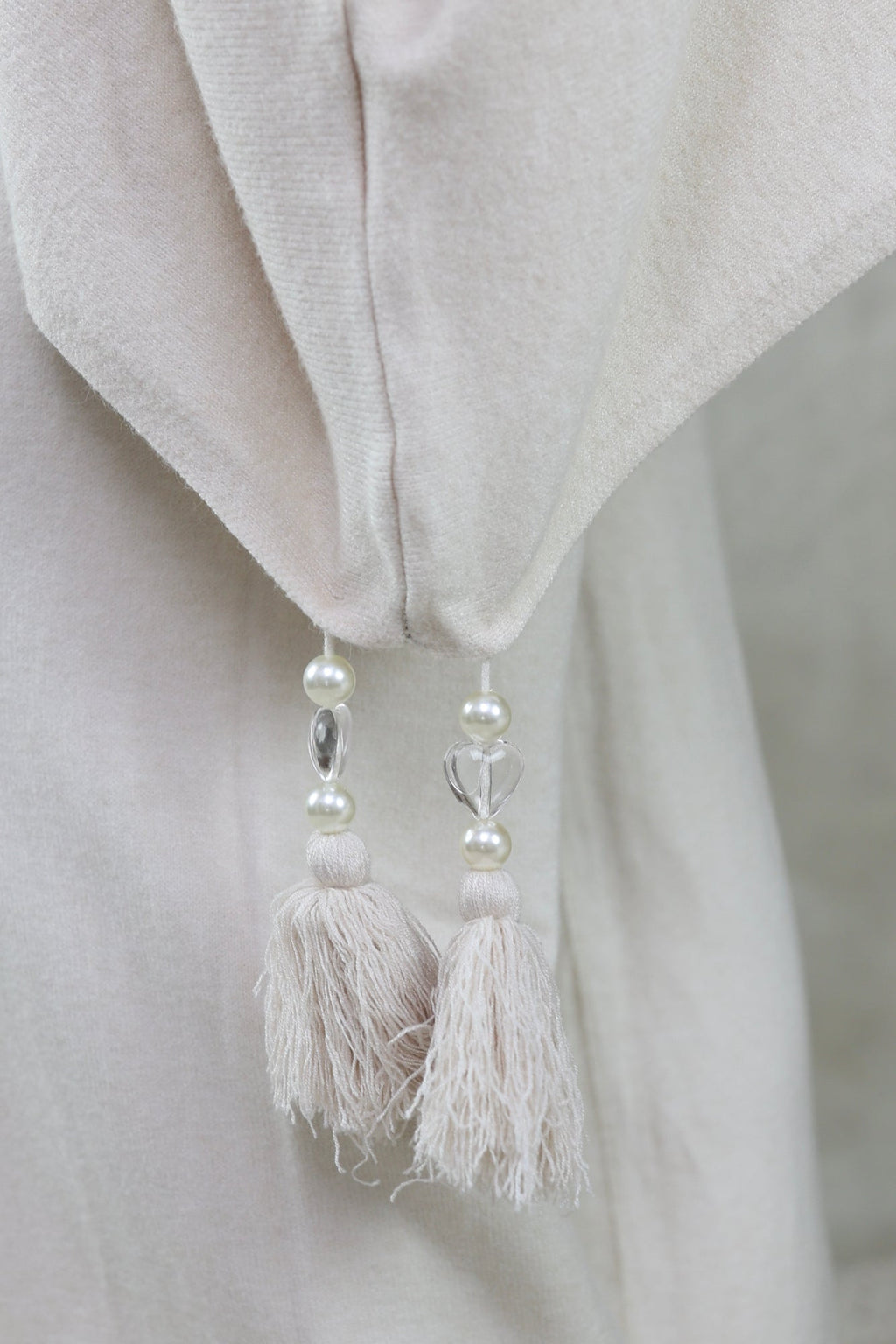 Soft-Knit Tassel Poncho