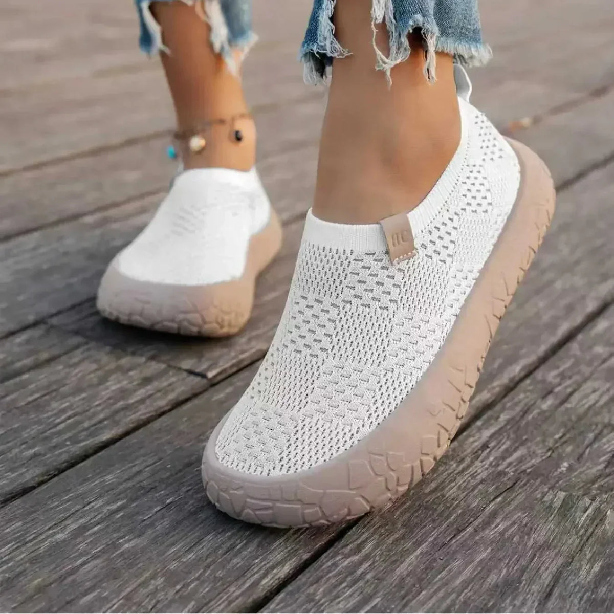 Cushioned Slip-On Sneakers