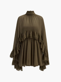 Chiffon Cape Dress