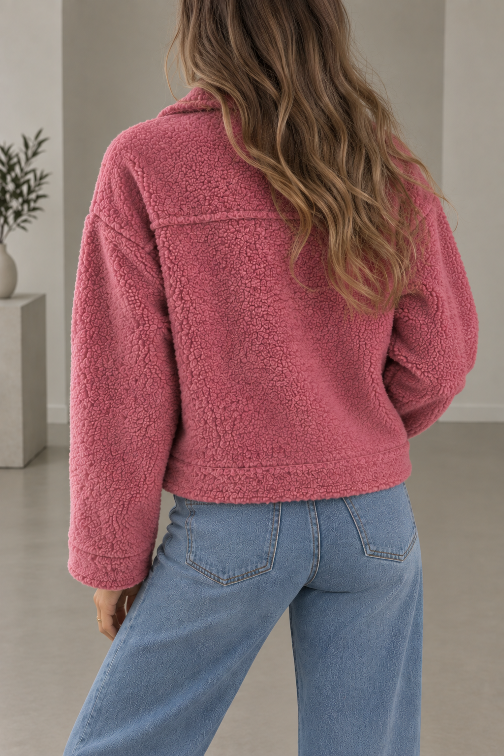 Teddy Fleece Button Shacket – Susan & Anne
