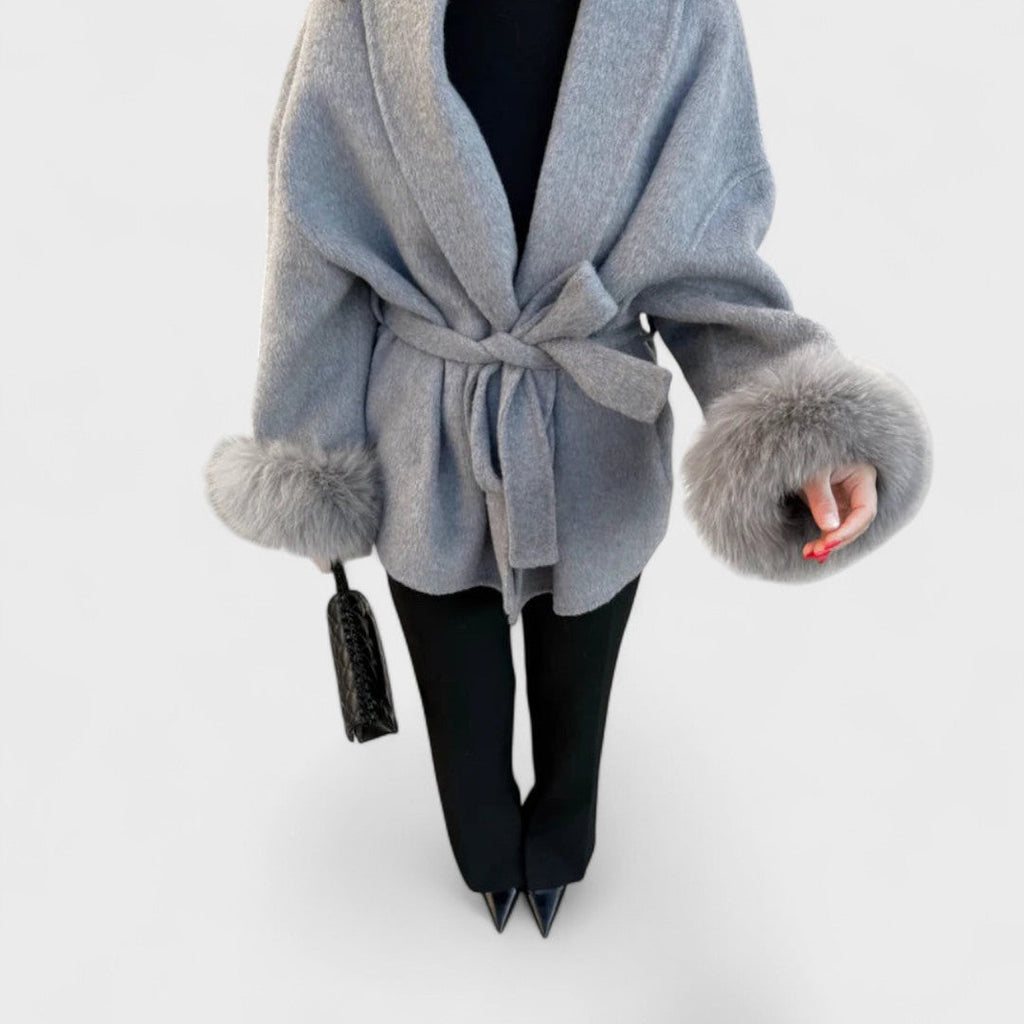 Plush Wrap Coat