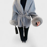 Plush Wrap Coat