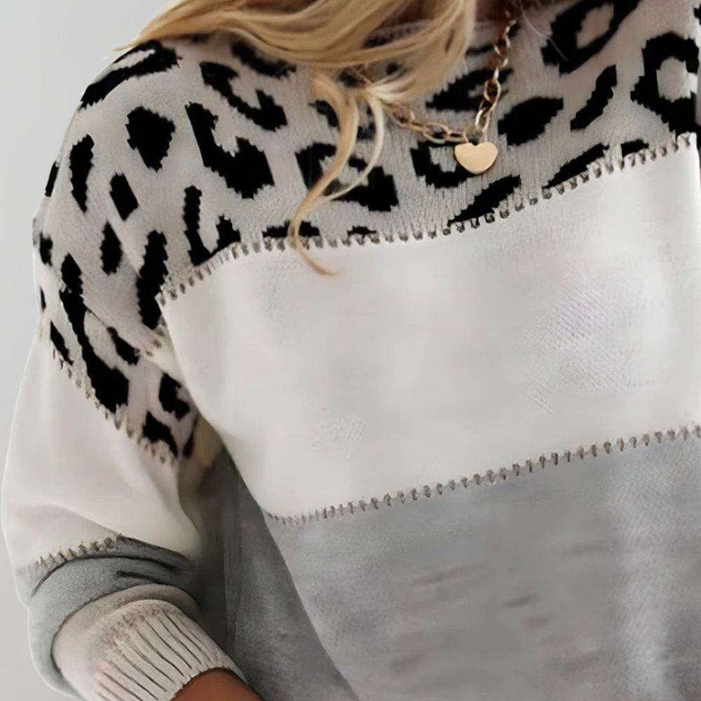 Cheyenne - Trendy Chic Patterned Sweater