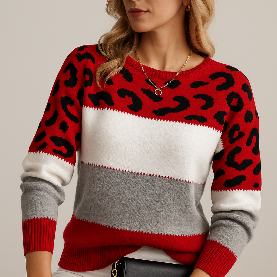 Cheyenne - Trendy Chic Patterned Sweater