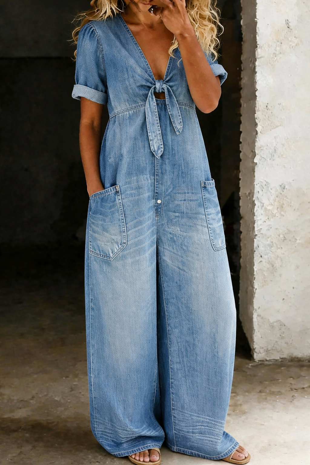Maya - V-Neck Jumpsuit