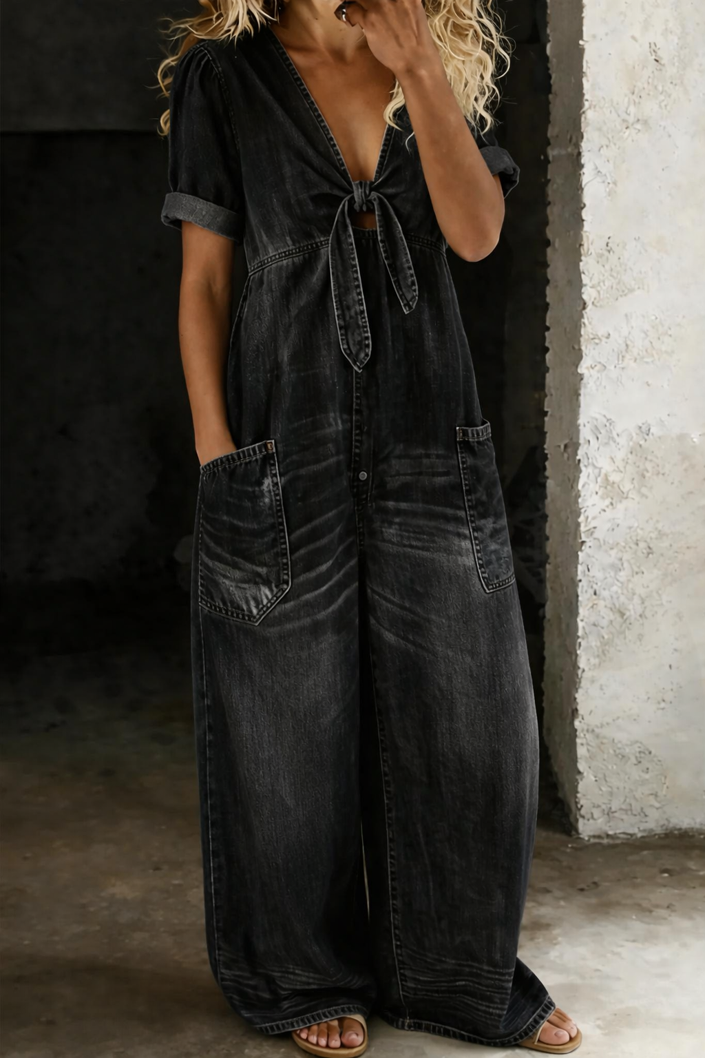 Maya - V-Neck Jumpsuit