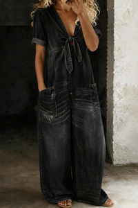 V-Neck Jumpsuit