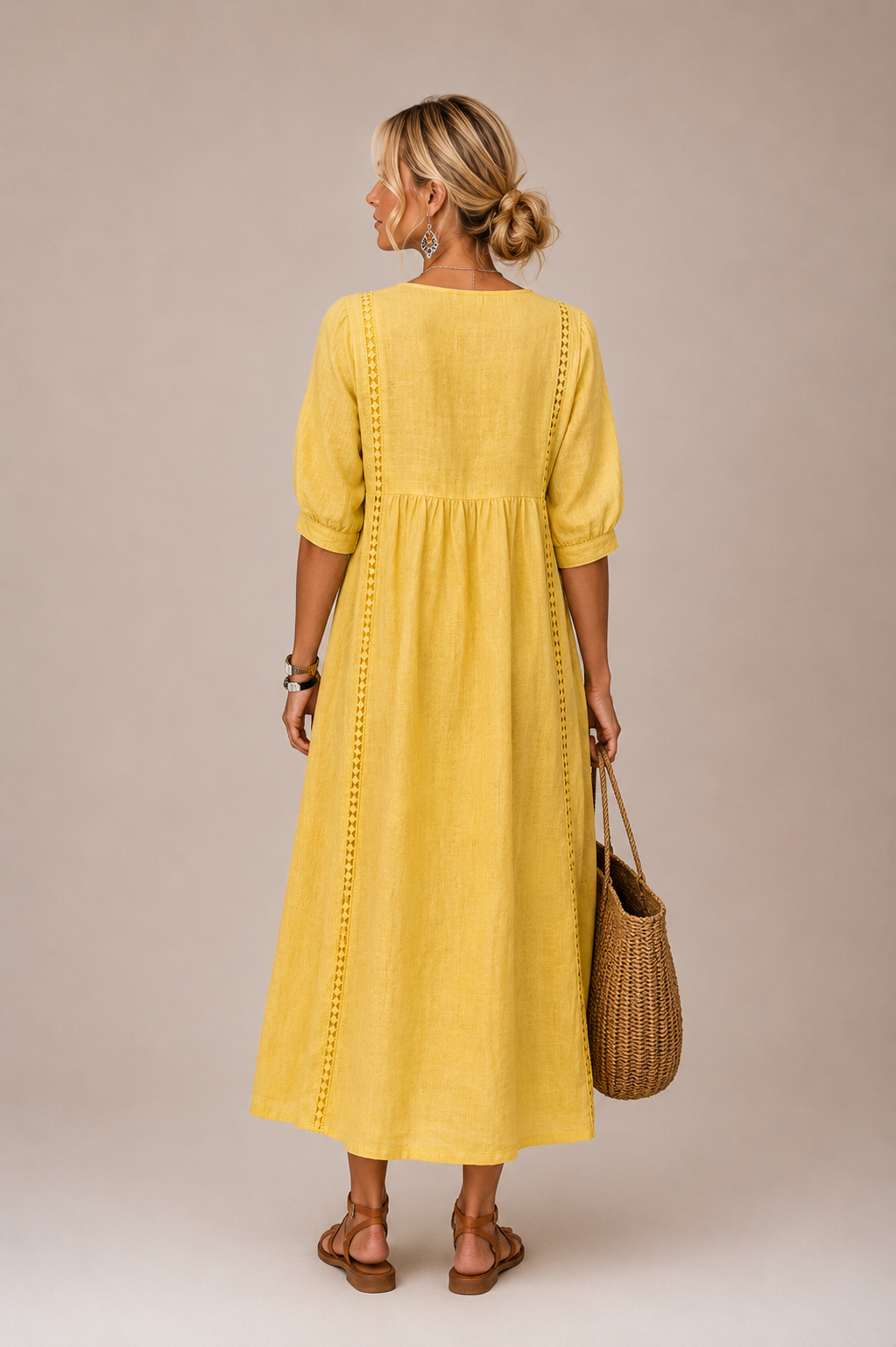 Serenia Lightweight Lace-Trim Blouse - view 8