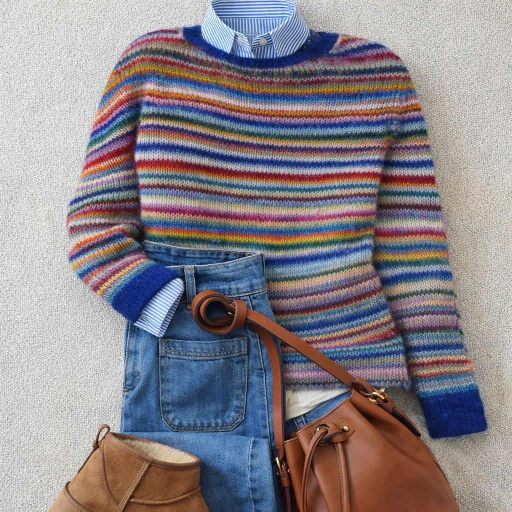 Nordic Yoke Knit Sweater
