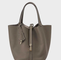 Pebbled Lock Bag