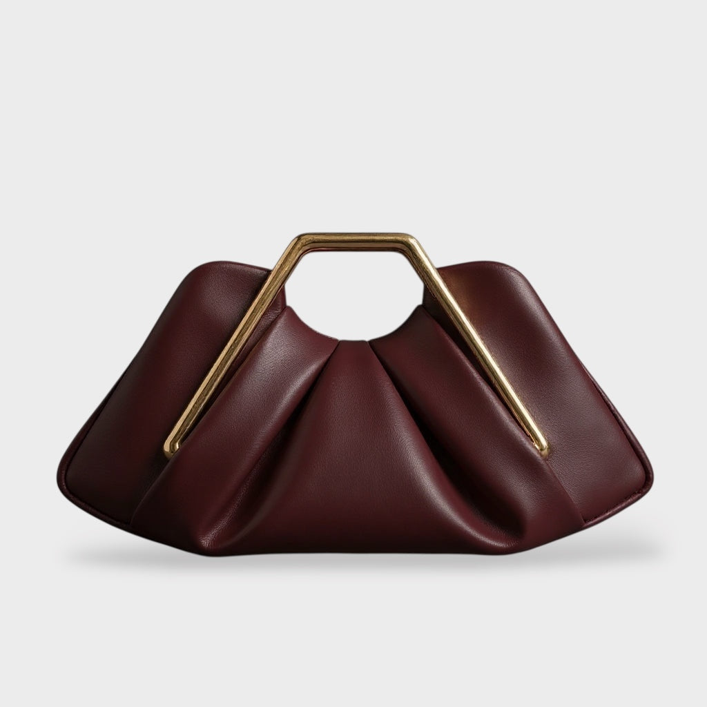 Origami Leather Clutch
