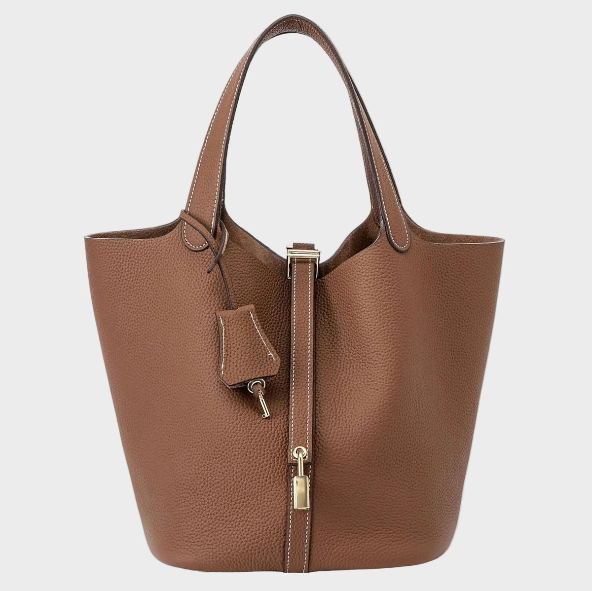 Pebbled Lock Bag