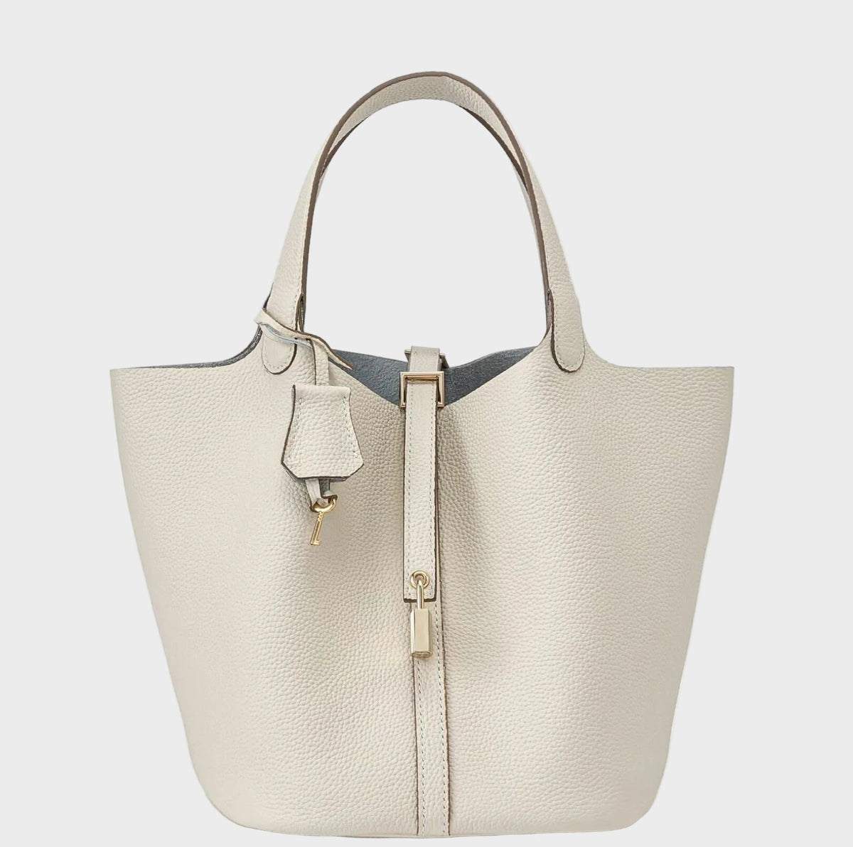 Pebbled Lock Bag