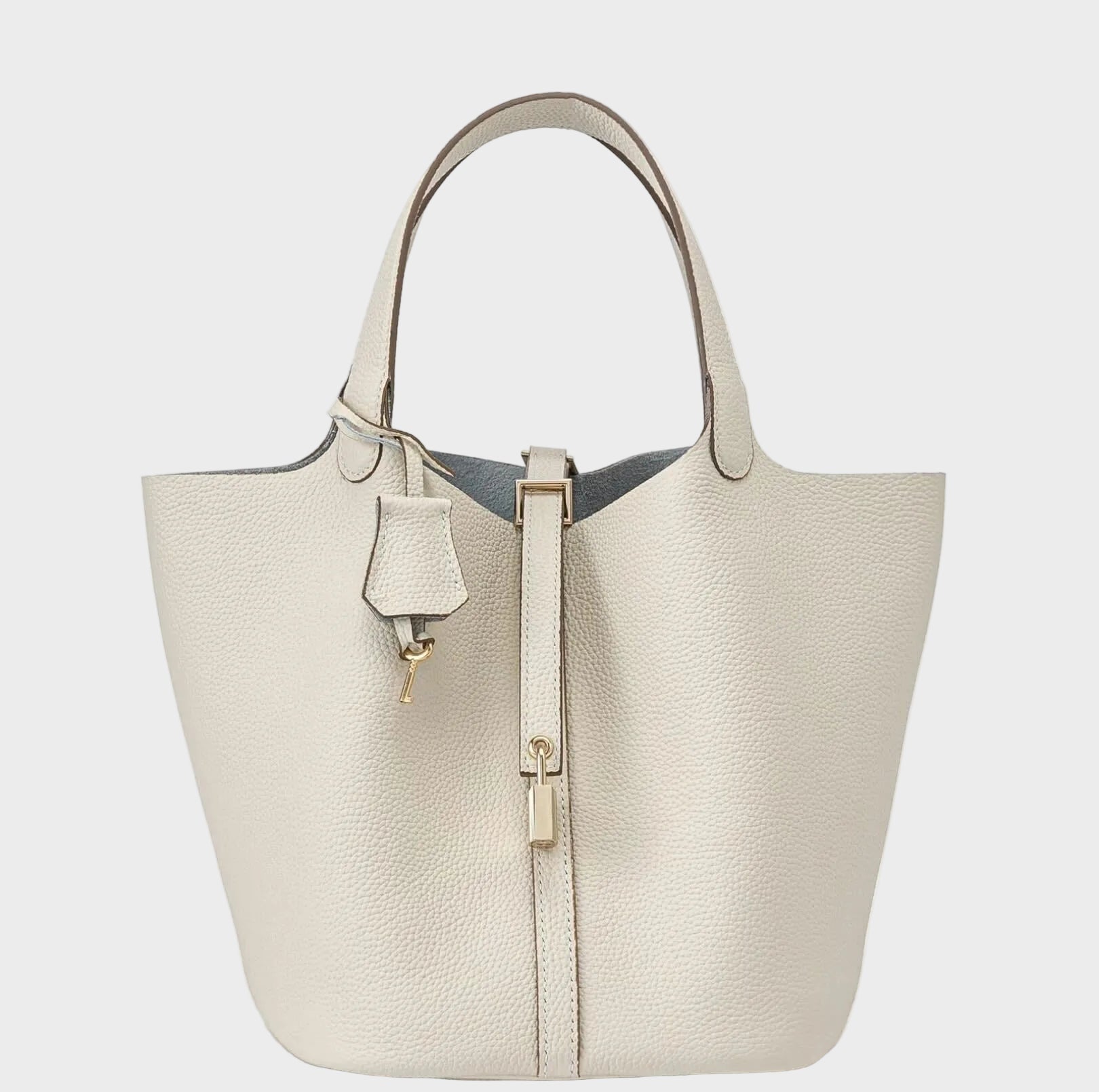 Pebbled Lock Bag