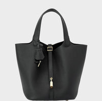 Pebbled Lock Bag