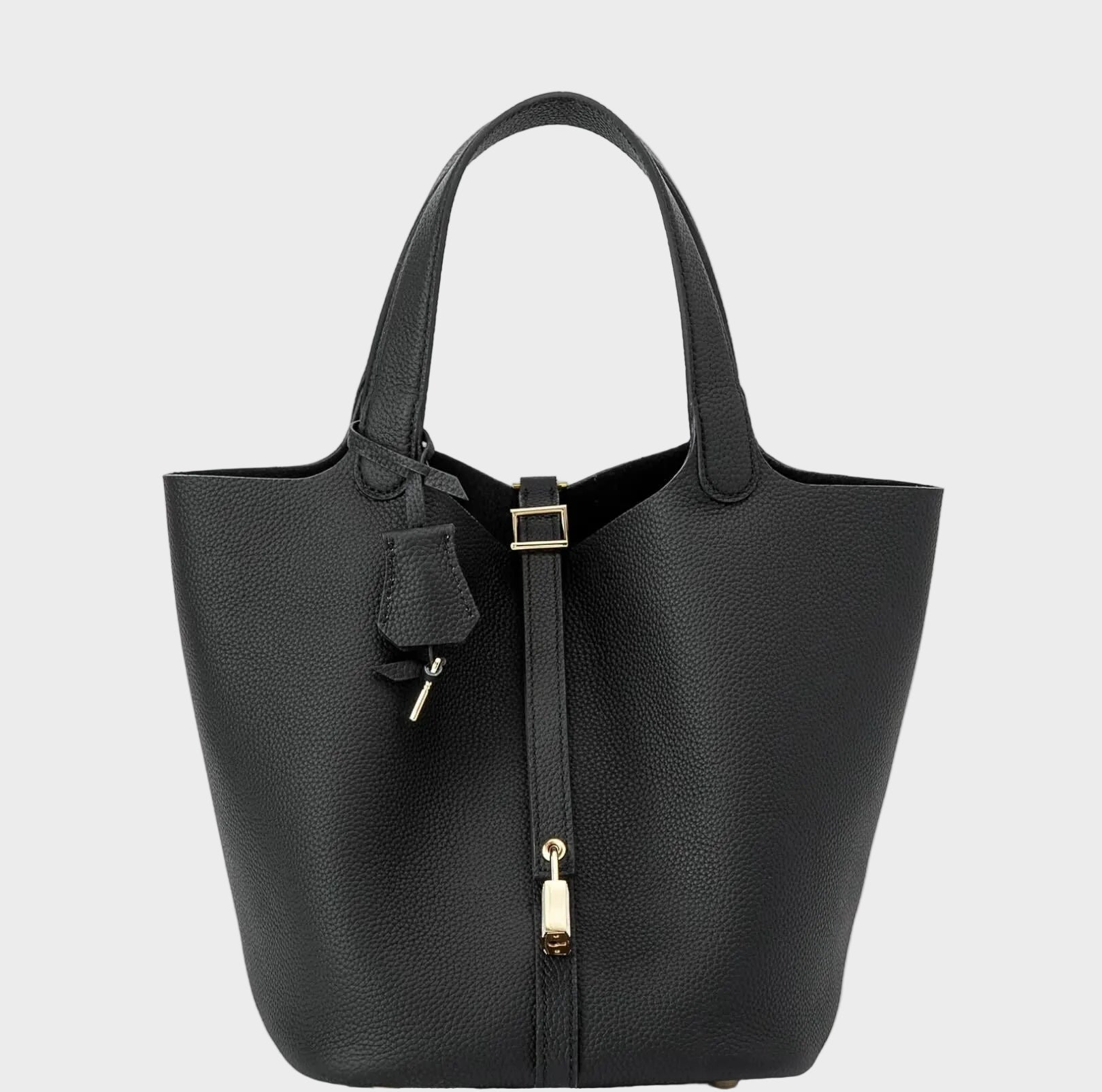 Pebbled Lock Bag