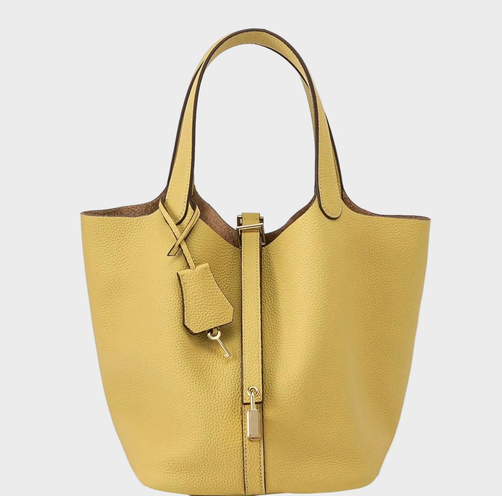 Pebbled Lock Bag