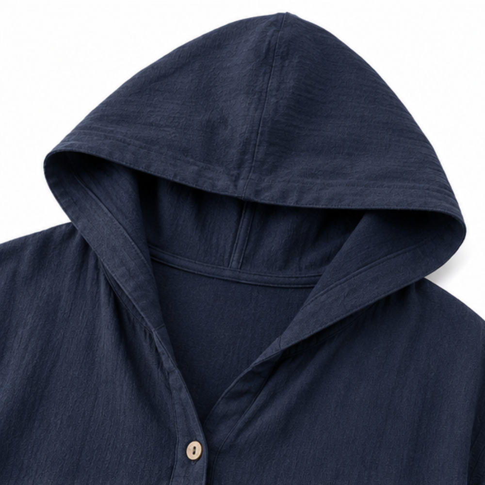 Adjustable Drawstring Hooded Lightweight Jacket - Susan & Anne