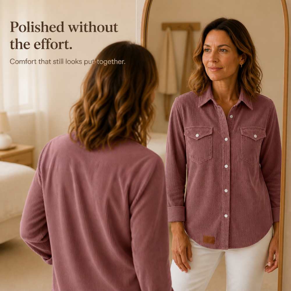 Ribbed Knit Button-Front Shacket - Susan & Anne