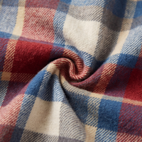Women’s Contrast Denim Plaid Hooded Jacket - Susan & Anne