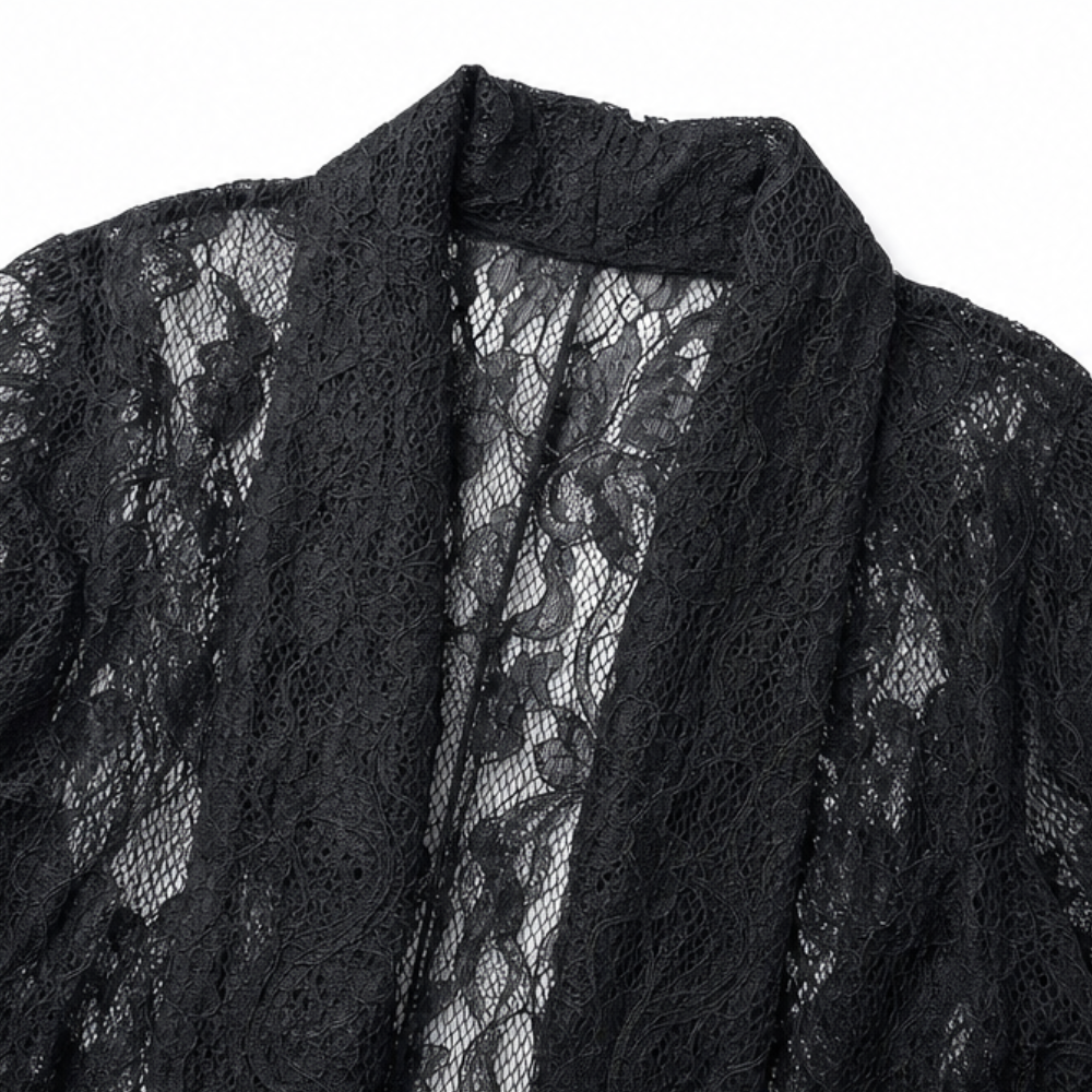 Floral Lace-look Open-Front Blazer for Women - Susan & Anne