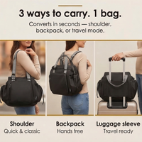 Organized Everyday Tote with Backpack Straps