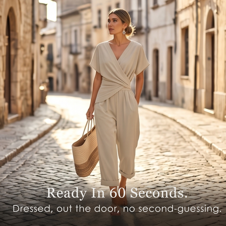 Florenza - Wrap-Front Two-Piece Set