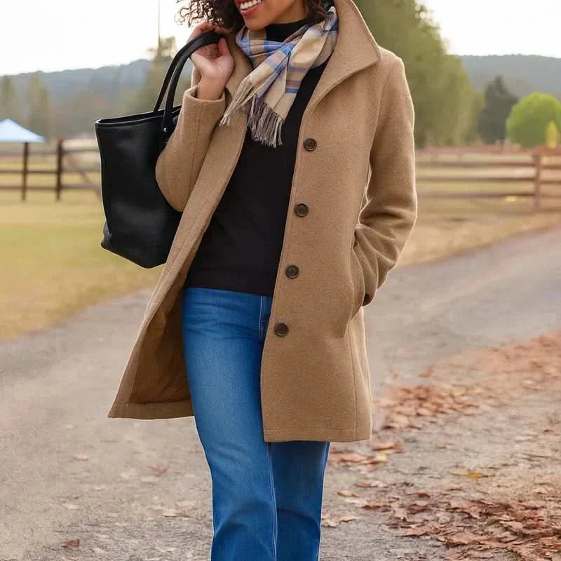 Classic Straight Button Coat – Susan & Anne