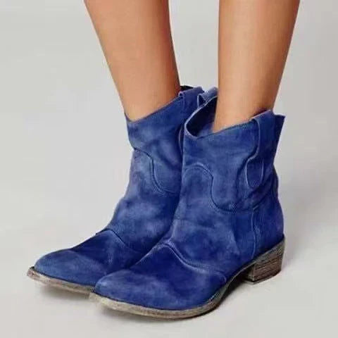 Charlotte – Orthopedic Suede and Cotton Ankle Boot