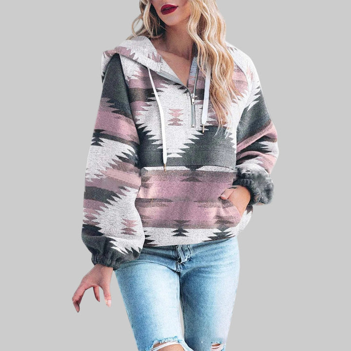 Robin | Comfy Oversized Zip Up Long Sleeve Hoodie Sweatshirt