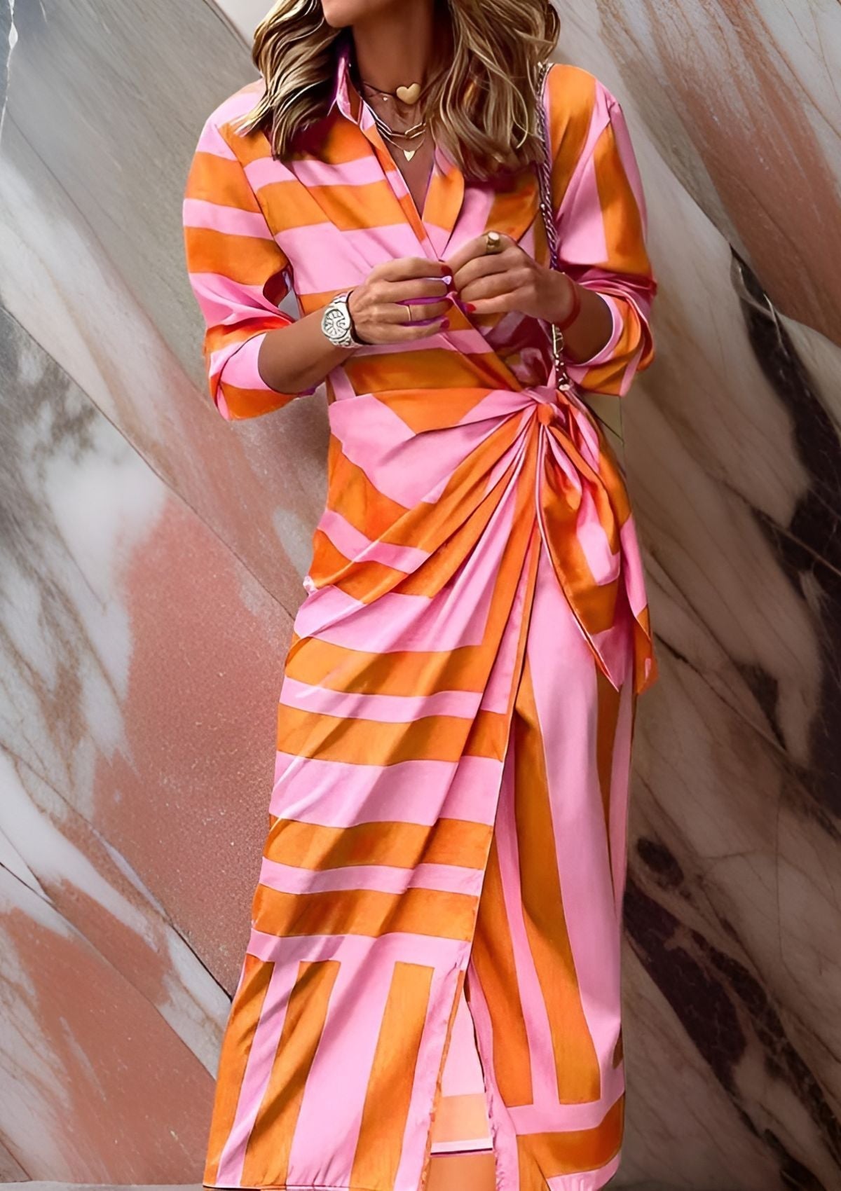 Waist-Cinching Shirt Dress