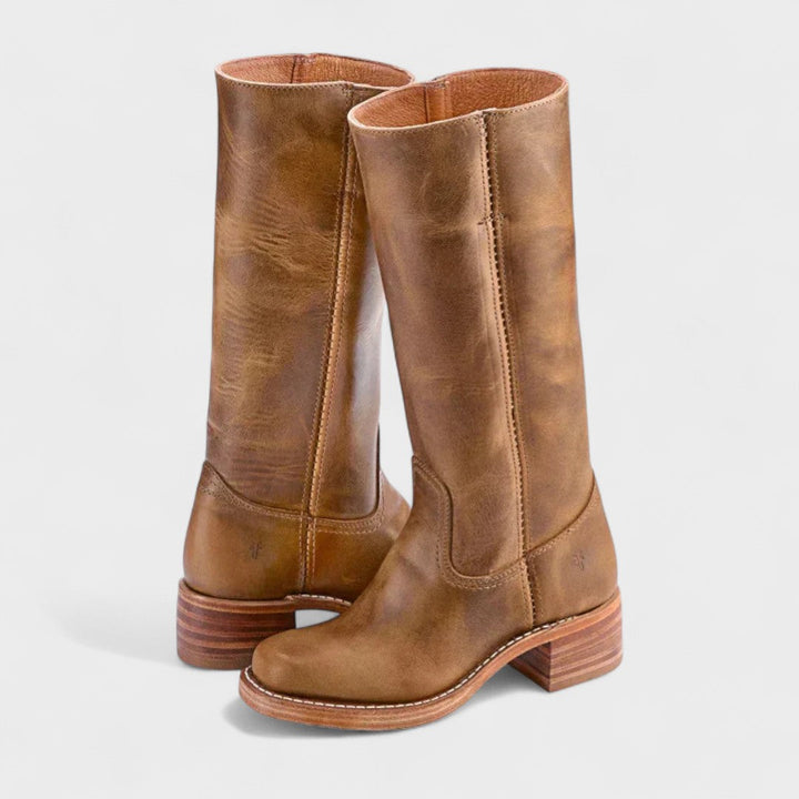 Greer - Tall Leather Boots