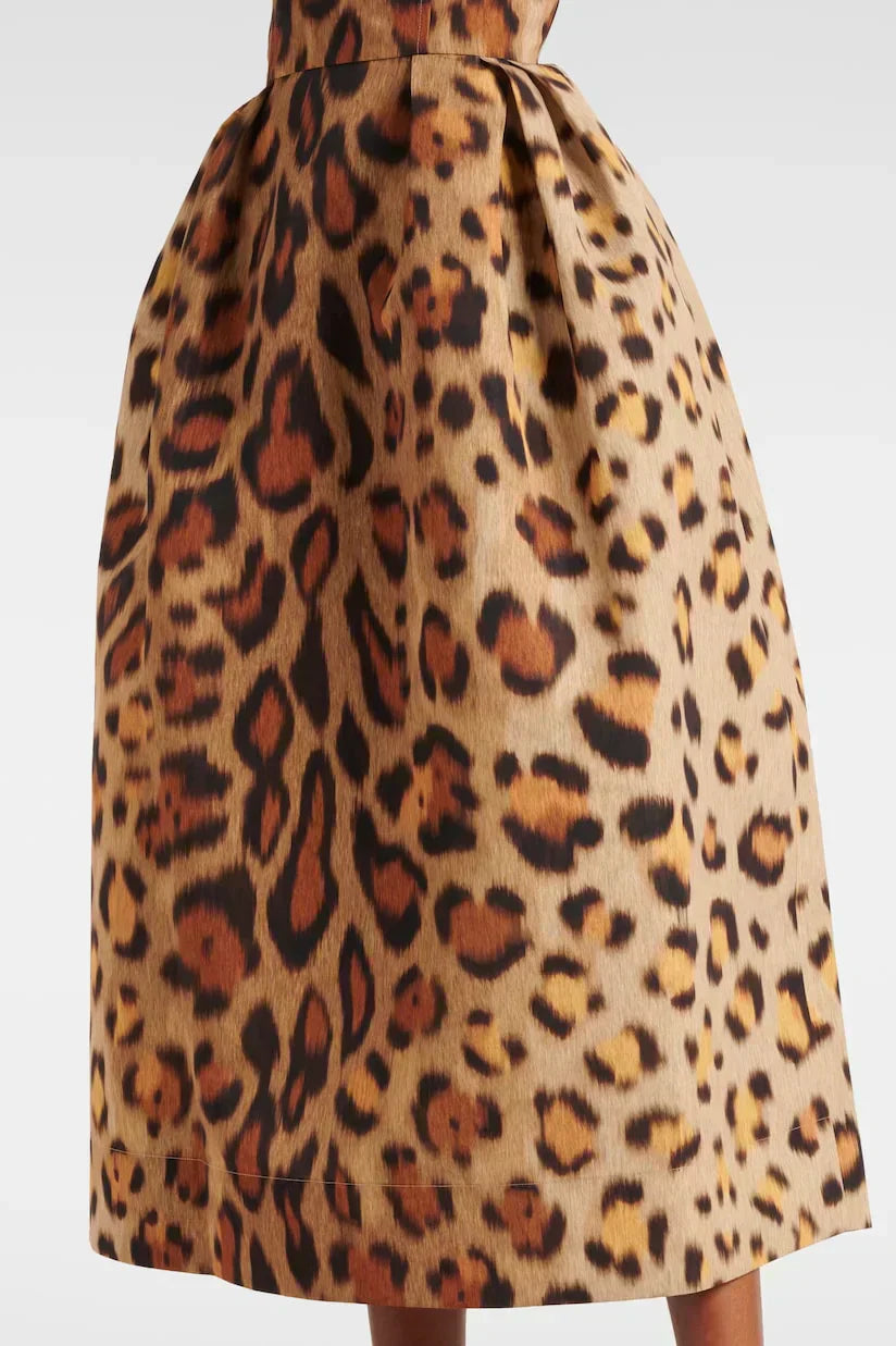 Tiana - Leopard Midi Dress