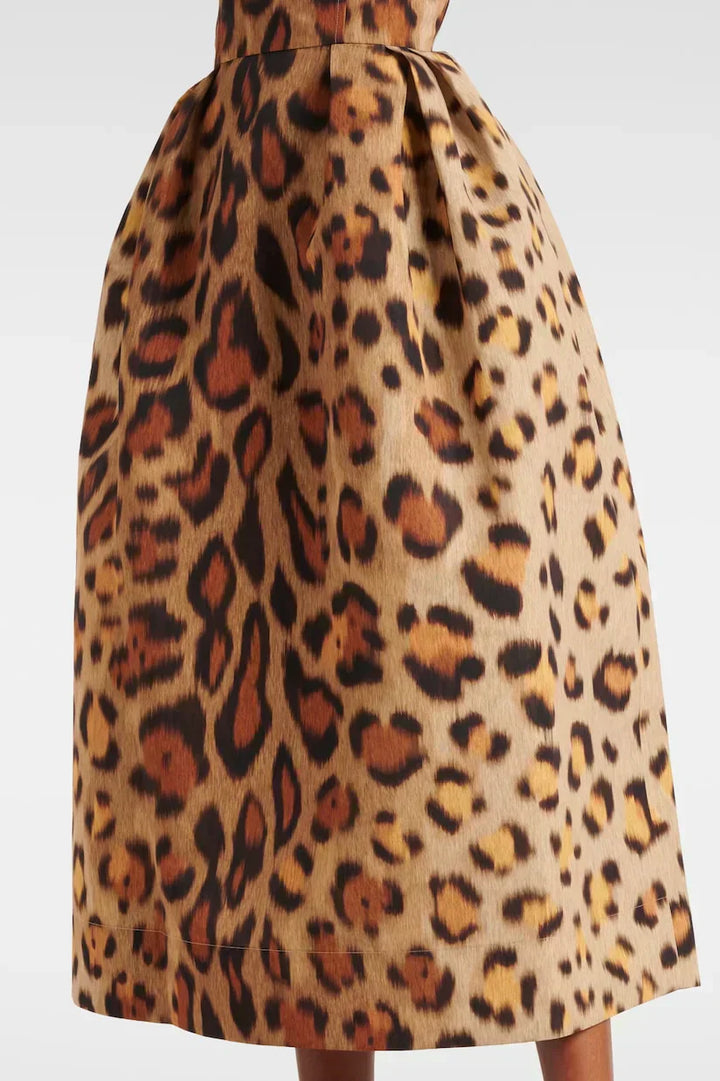 Tiana - Leopard Midi Dress