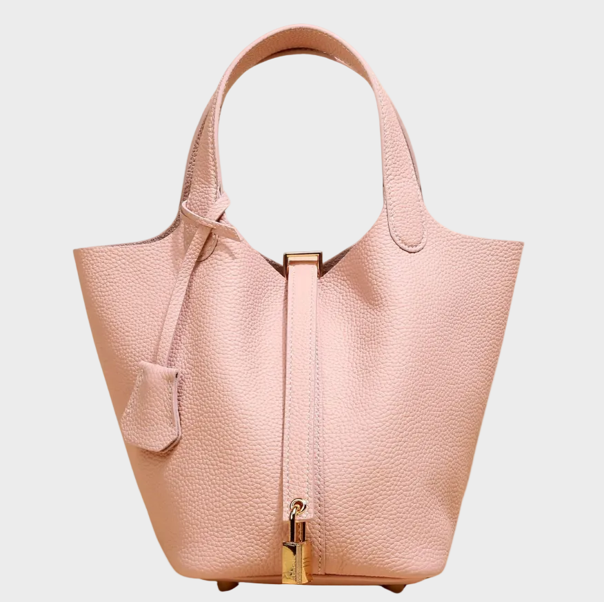 Pebbled Lock Bag