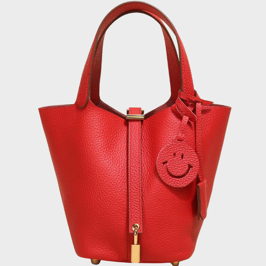 Pebbled Lock Bag