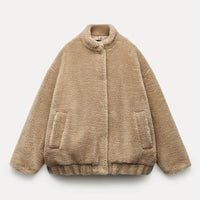 Chic Teddy Bear Faux Fur Coat