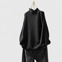 Back view of the keira elegant knit sweater