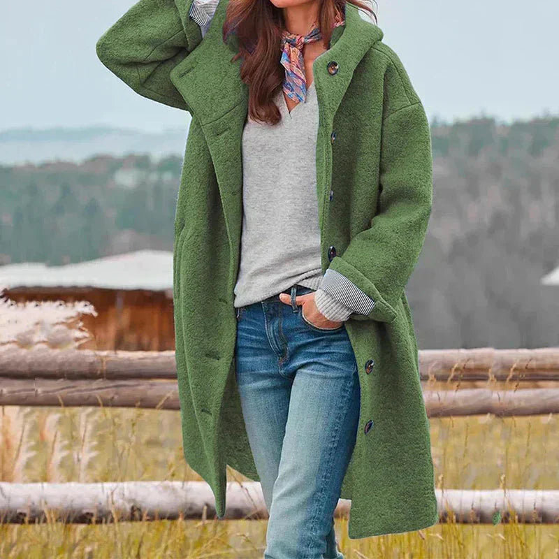WARM HOODED OVERCOAT