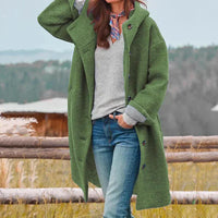 WARM HOODED OVERCOAT