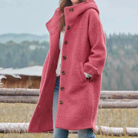 WARM HOODED OVERCOAT